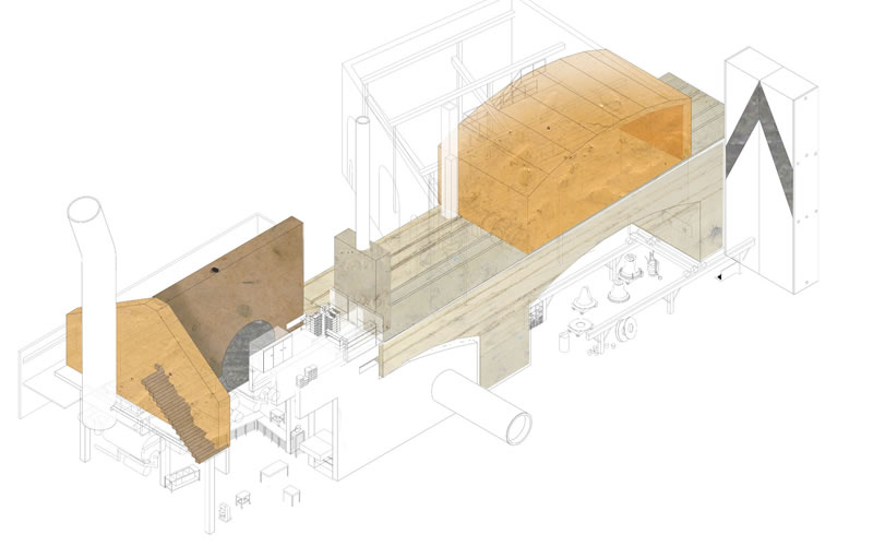 Boilerhouse Axonometric